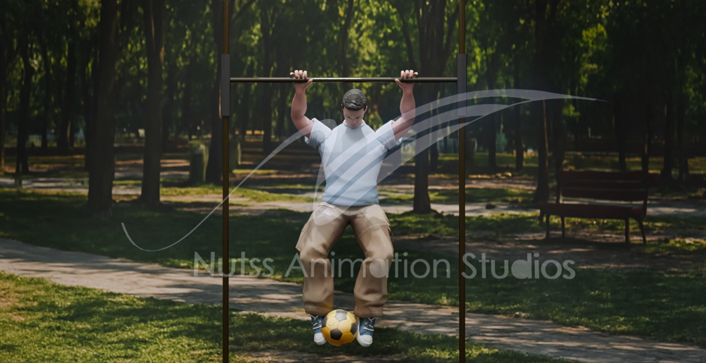 Thumbnail for Character Modeling & Football Playing Animation for Coach Samir Game Development Project | Nutss Animation Studios